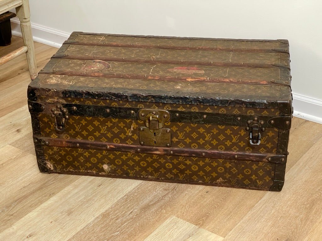 Early Louis Vuitton Steamer Trunk, C. 1910 - Helen Storey Antiques