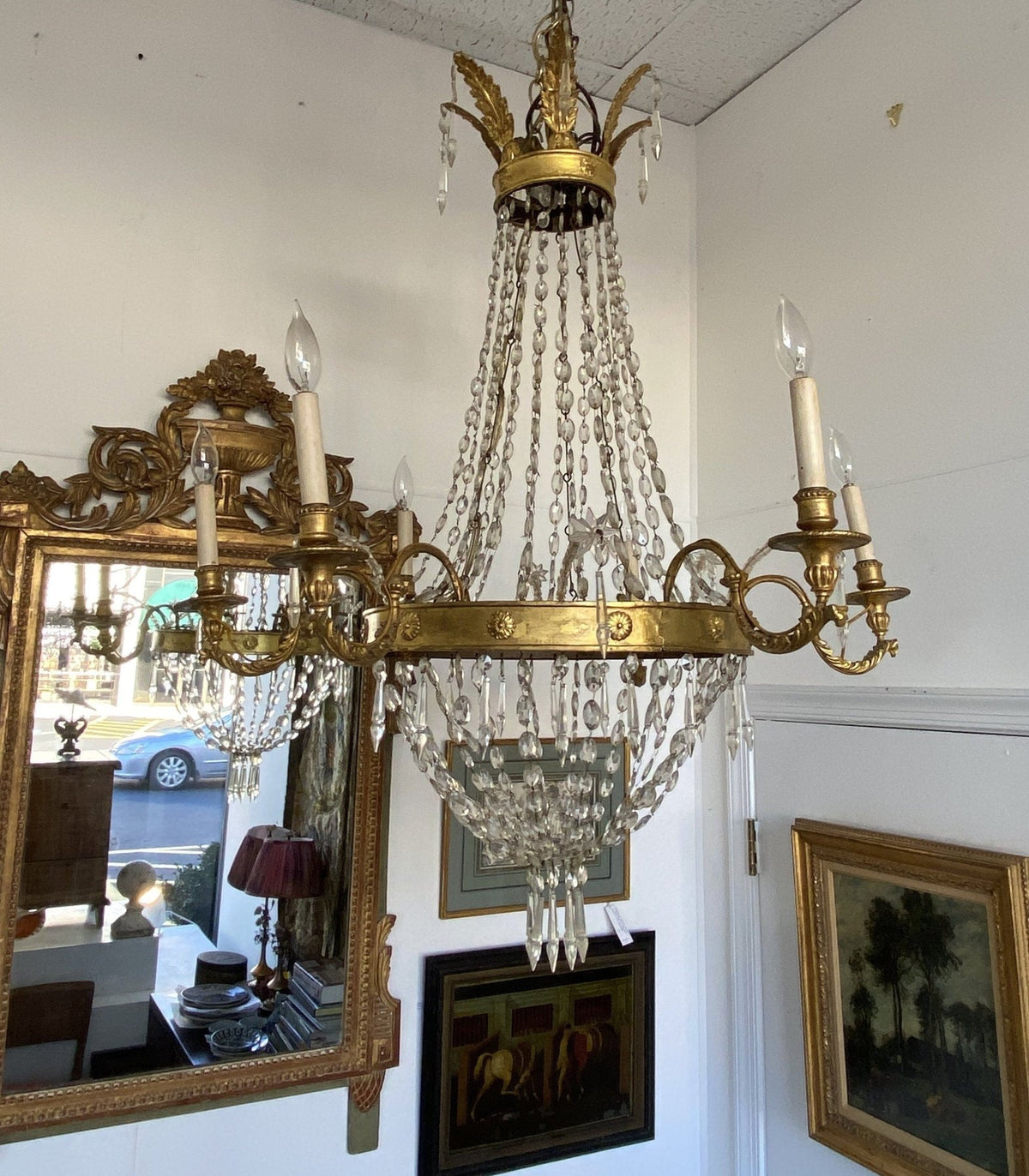 Eighteenth Century Italian Empire Chandelier - ON HOLD - Helen Storey Antiques