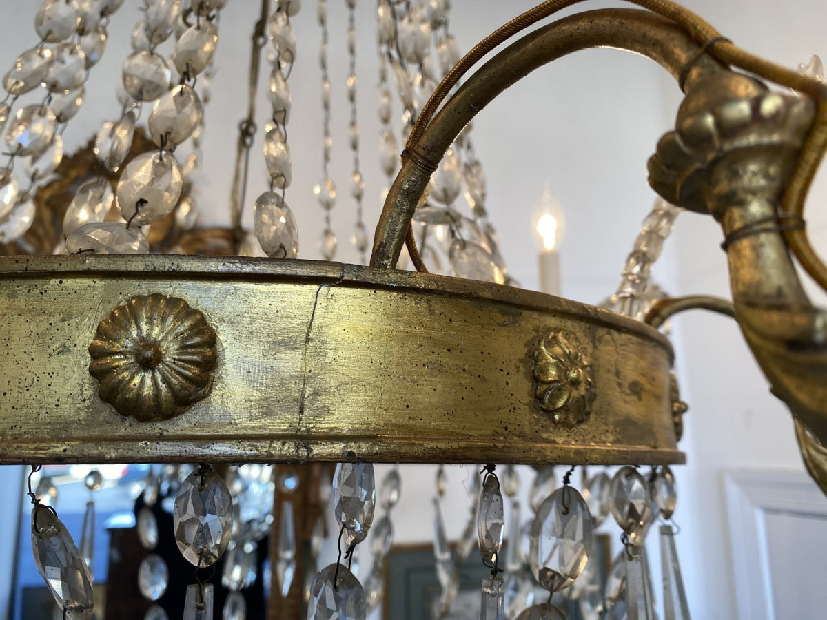 Eighteenth Century Italian Empire Chandelier - ON HOLD - Helen Storey Antiques