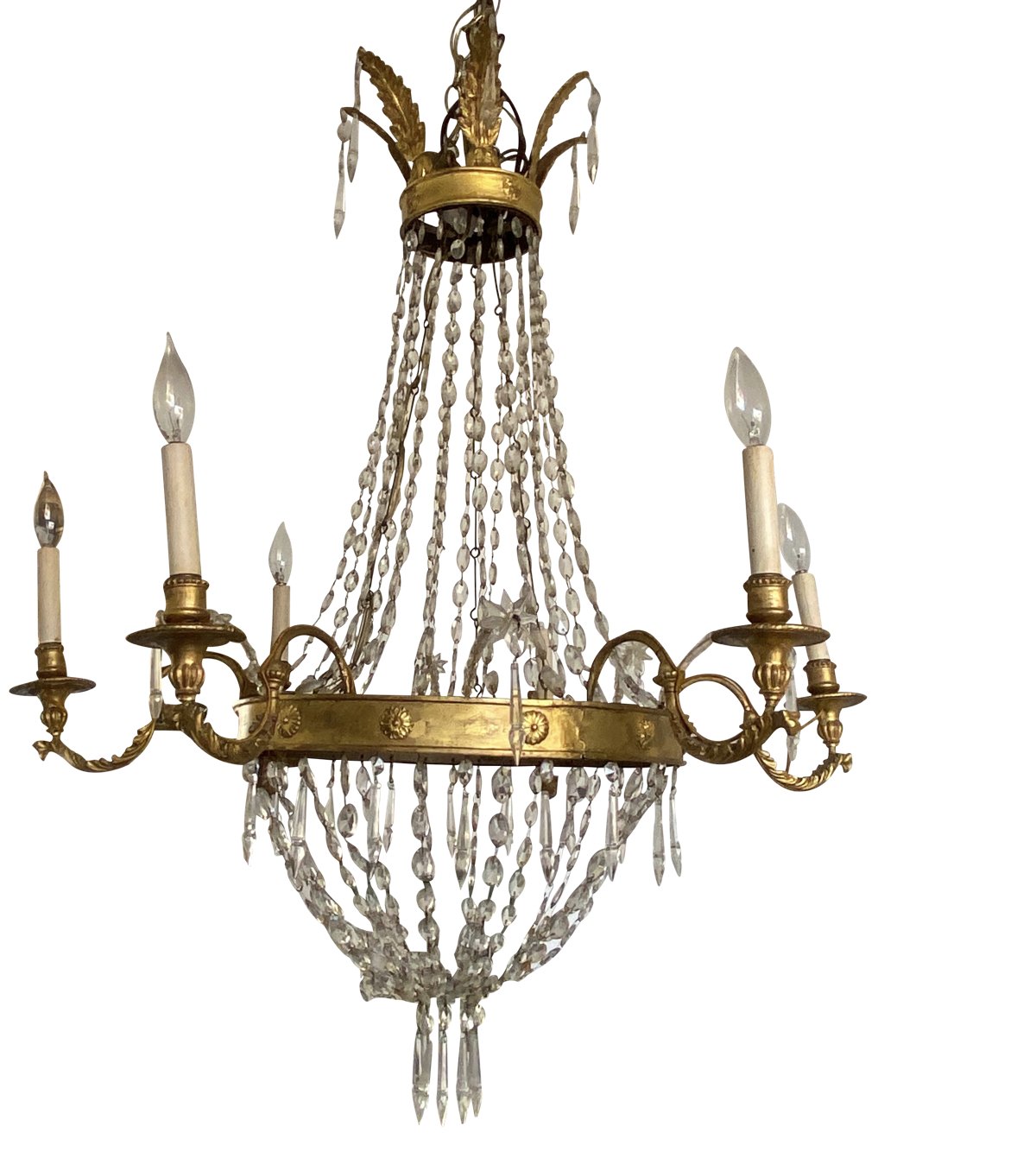 Eighteenth Century Italian Empire Chandelier - ON HOLD - Helen Storey Antiques