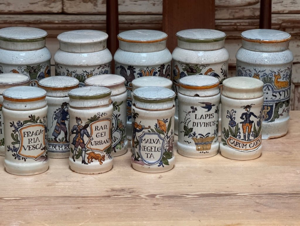 Eighteenth Century Pharmacy Apothecary Herb Jars - Helen Storey Antiques