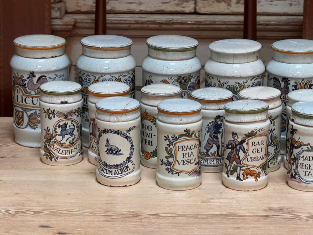 Eighteenth Century Pharmacy Apothecary Herb Jars - Helen Storey Antiques