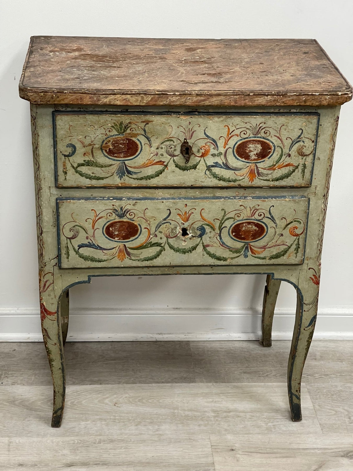 Eighteenth Century Venetian Painted Side Cabinet - Helen Storey Antiques