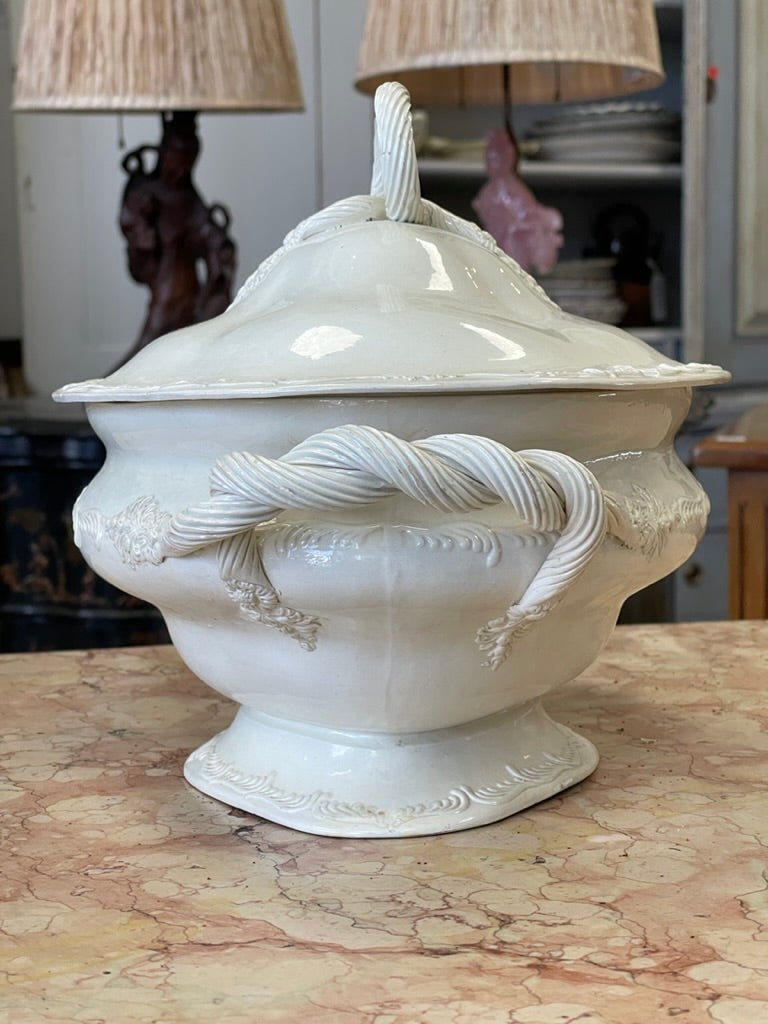 English Leeds Creamware Tureen and Cover, c. 1800 - Helen Storey Antiques