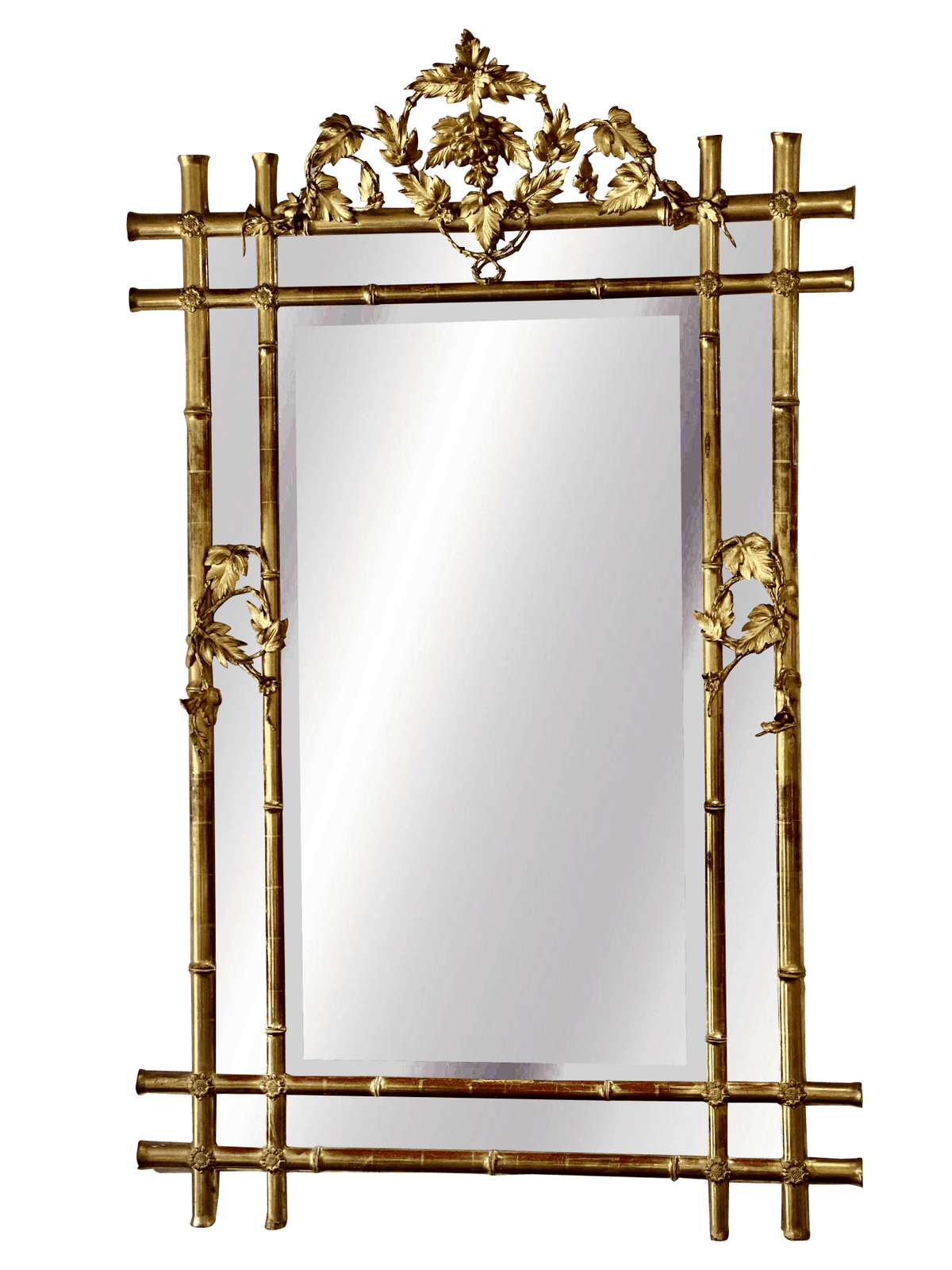 Extraordinary French Louis Philippe Giltwood Looking Glass, c. 1840 - Helen Storey Antiques