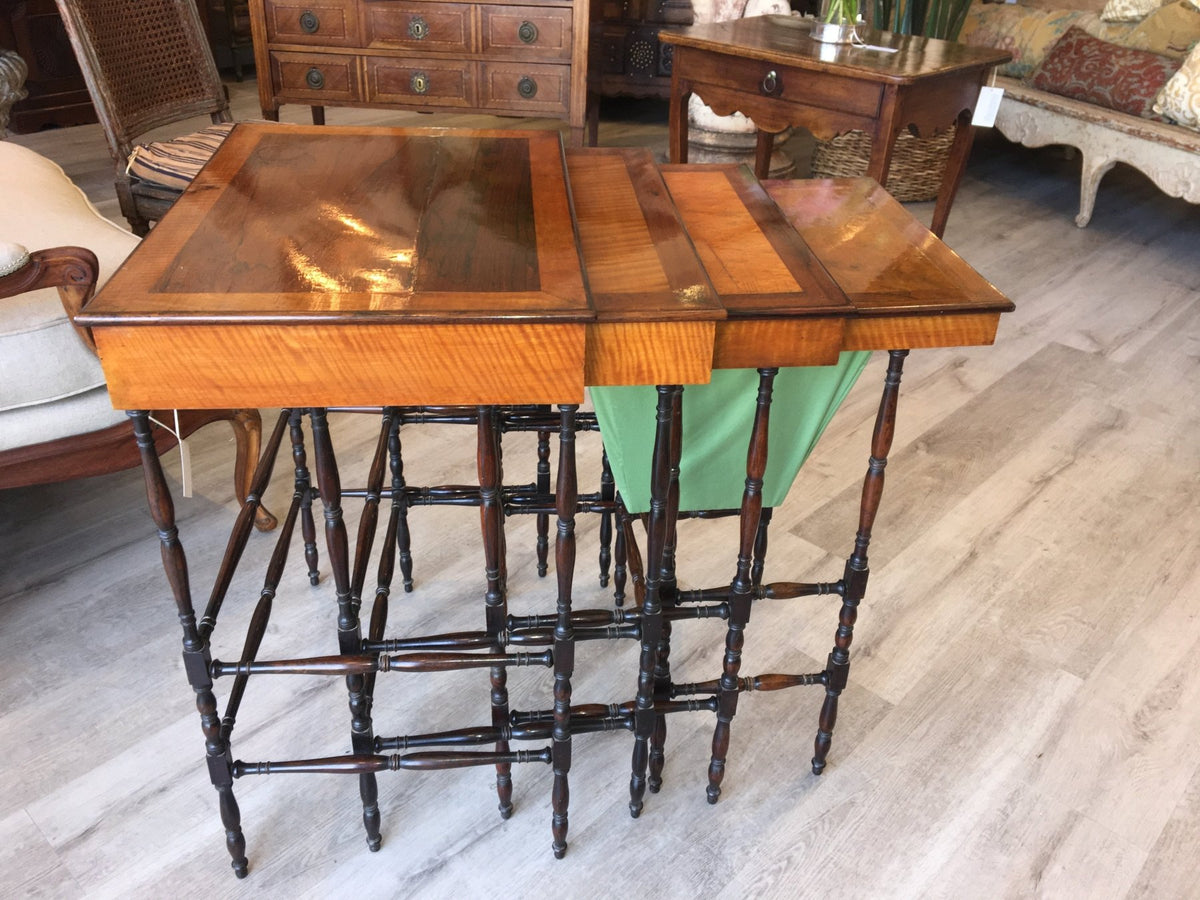 Fine Regency Set of Nesting Tables - Specimen Tables by Gillows of Lancaster &amp; London - Helen Storey Antiques