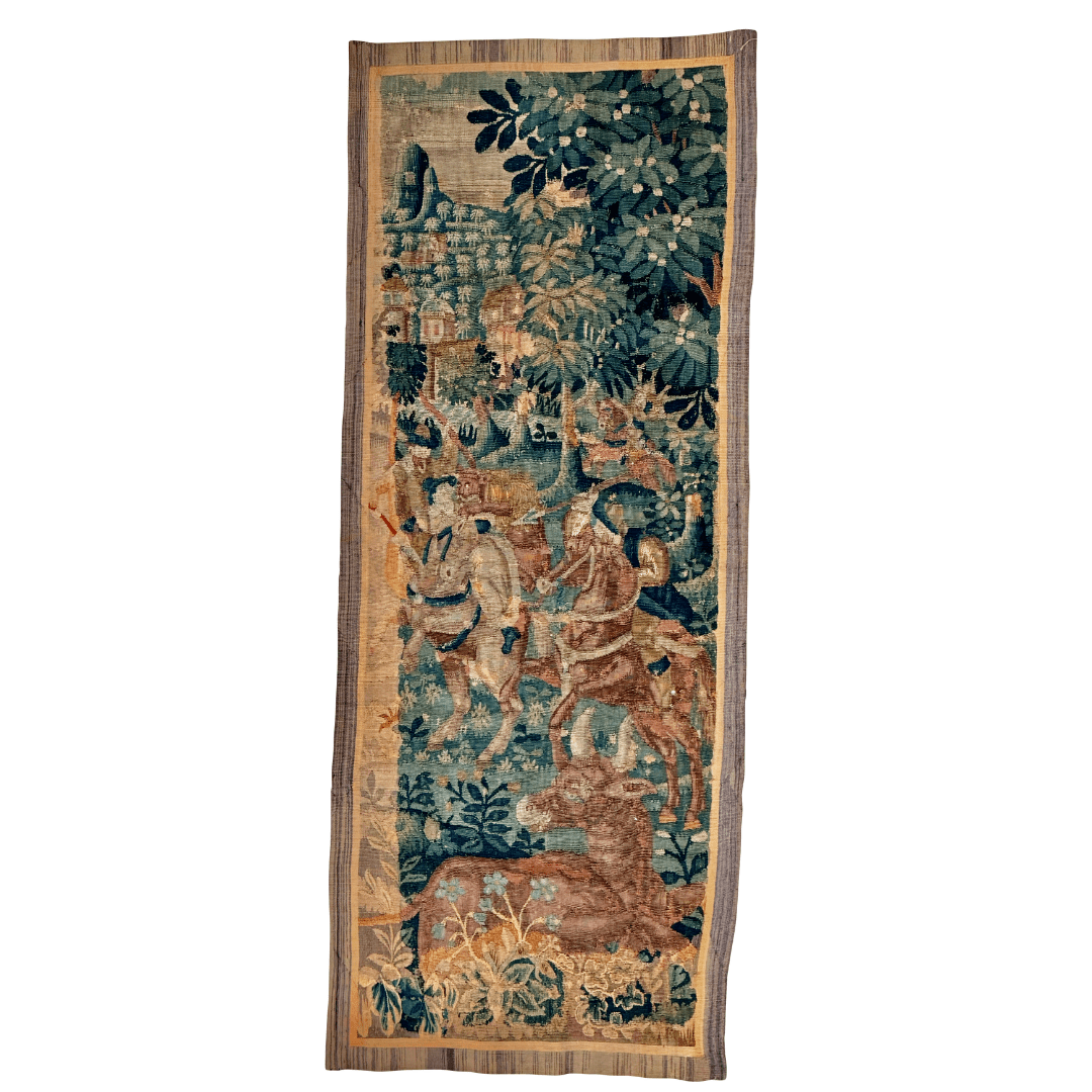 Flemish Tapestry Verdure Fragment, 17th Century