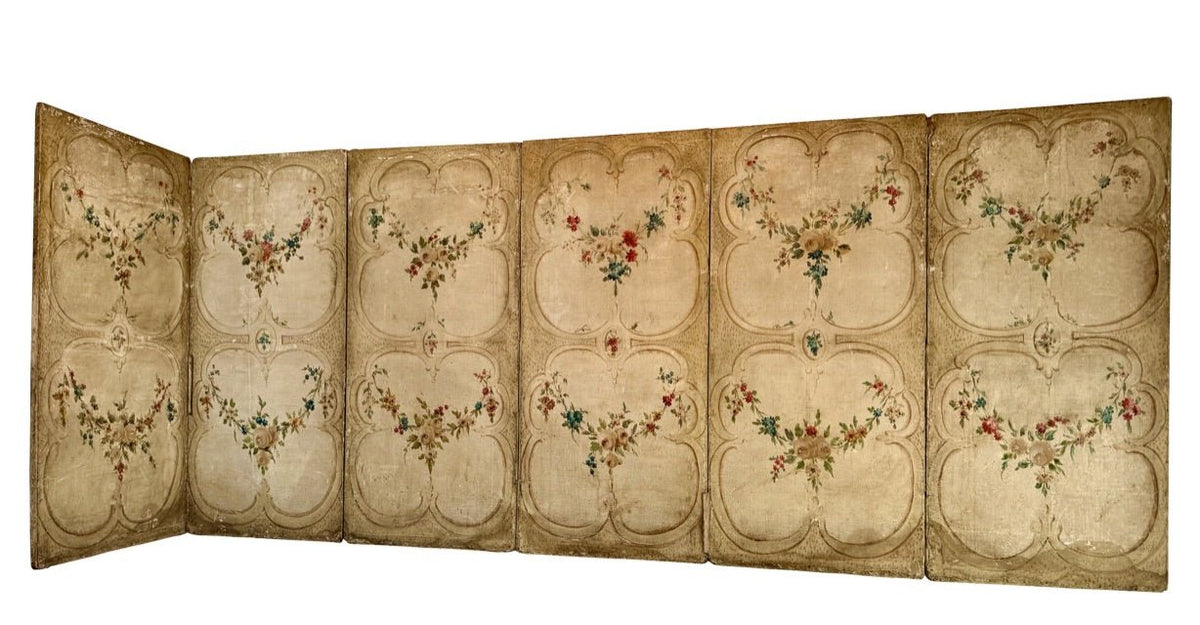 French 18th Century Chateau Screen, 8 Panels - Helen Storey Antiques