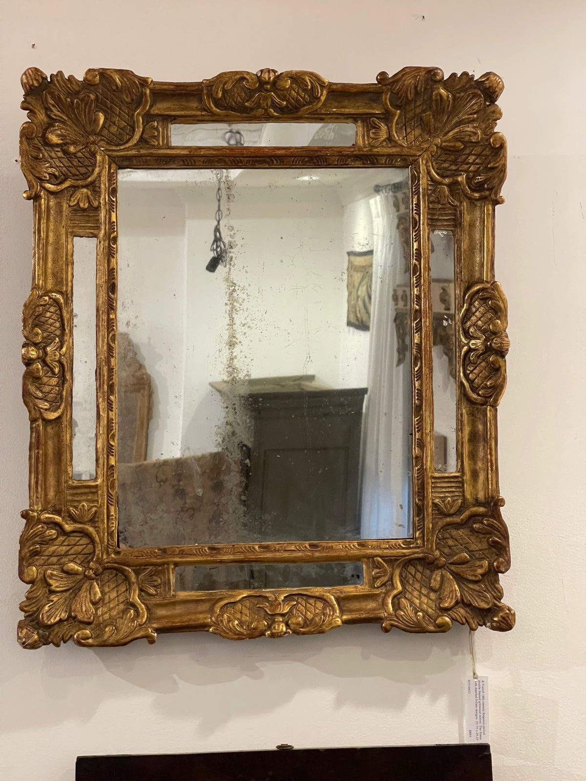 FRENCH 18TH CENTURY REGENCE PERIOD DOUBLE FRAMED GILTWOOD MIRROR - Helen Storey Antiques