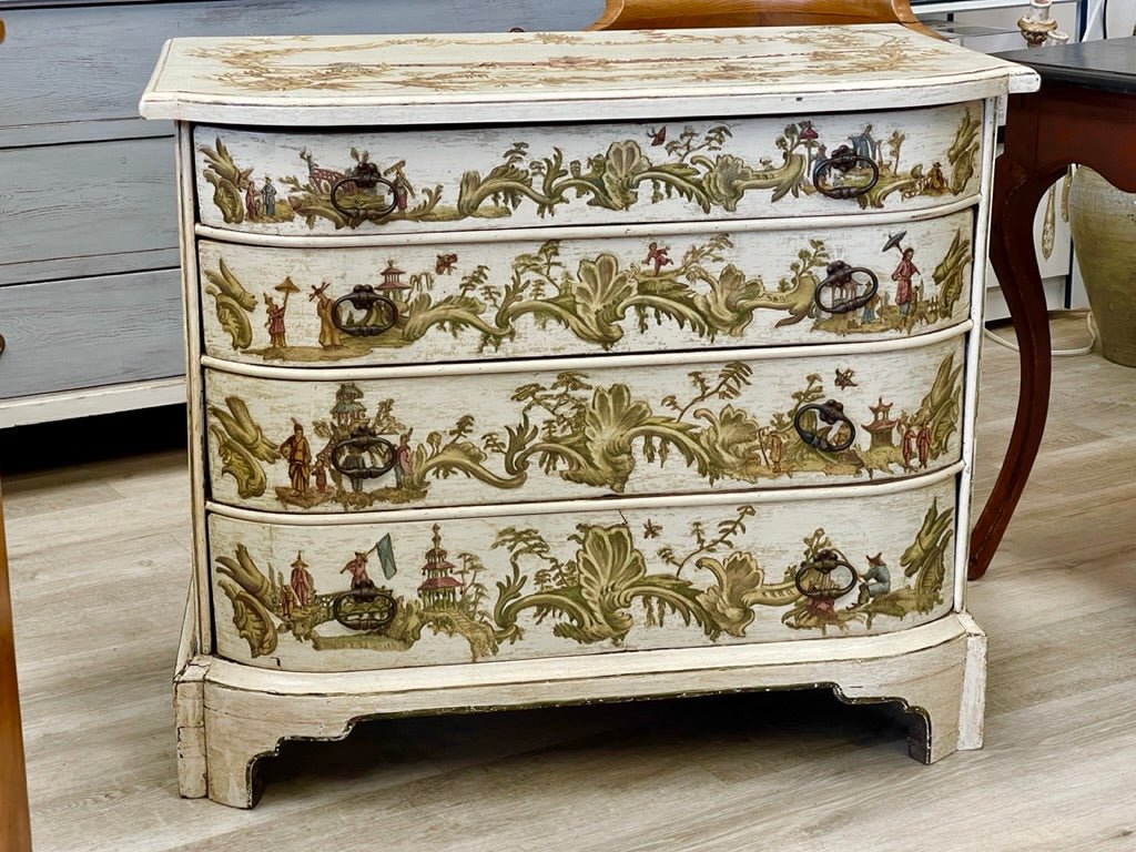 French Chinoiserie Commode, late 18th - early 19th Century - Helen Storey Antiques