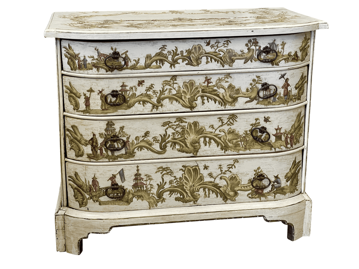 French Chinoiserie Commode, late 18th - early 19th Century - Helen Storey Antiques