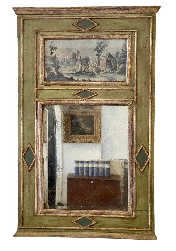 FRENCH NEOCLASSICAL TRUMEAU MIRROR CIRCA 1820 - Helen Storey Antiques