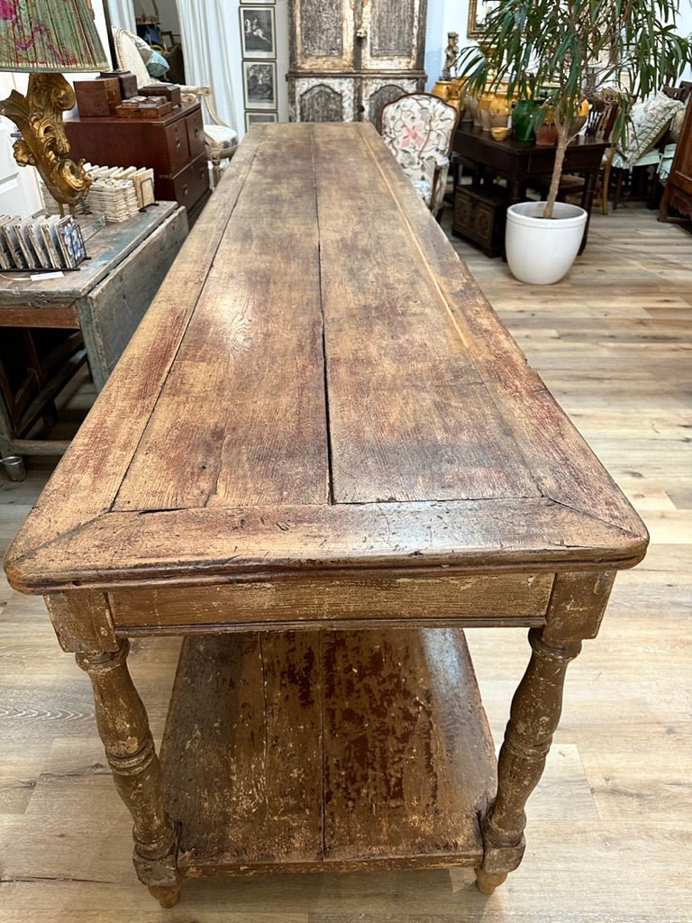 French Provincial Draper&#39;s Table, 19th Century - Helen Storey Antiques