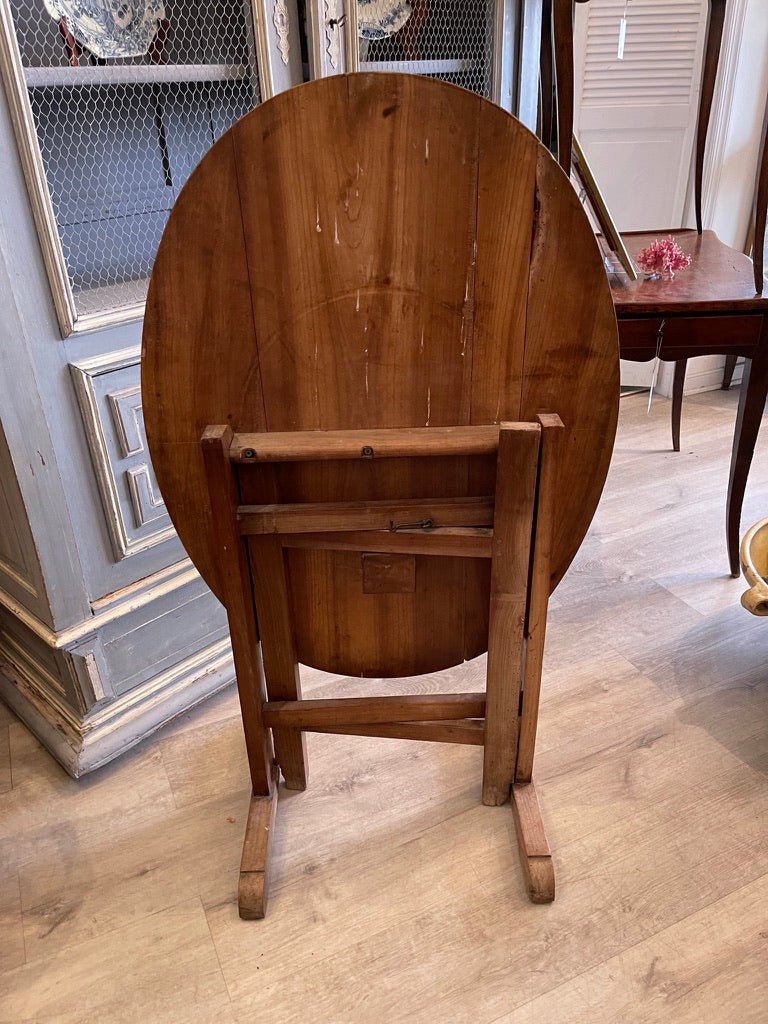 FRENCH PROVINCIAL OVAL TILT - TOP WINE TASTING TABLE - Helen Storey Antiques