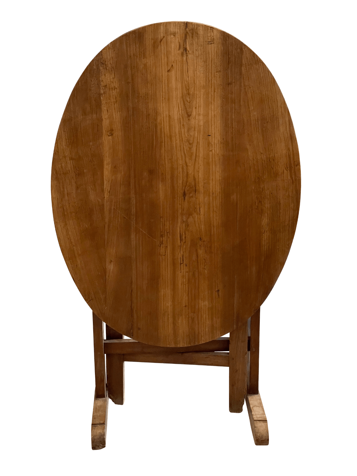 FRENCH PROVINCIAL OVAL TILT-TOP WINE TASTING TABLE