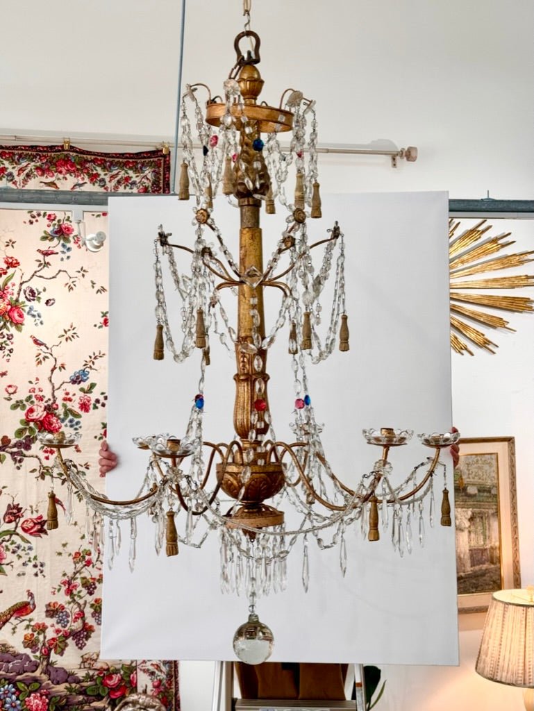 Genovese Chandelier - Need Description photo - not wired - Helen Storey Antiques