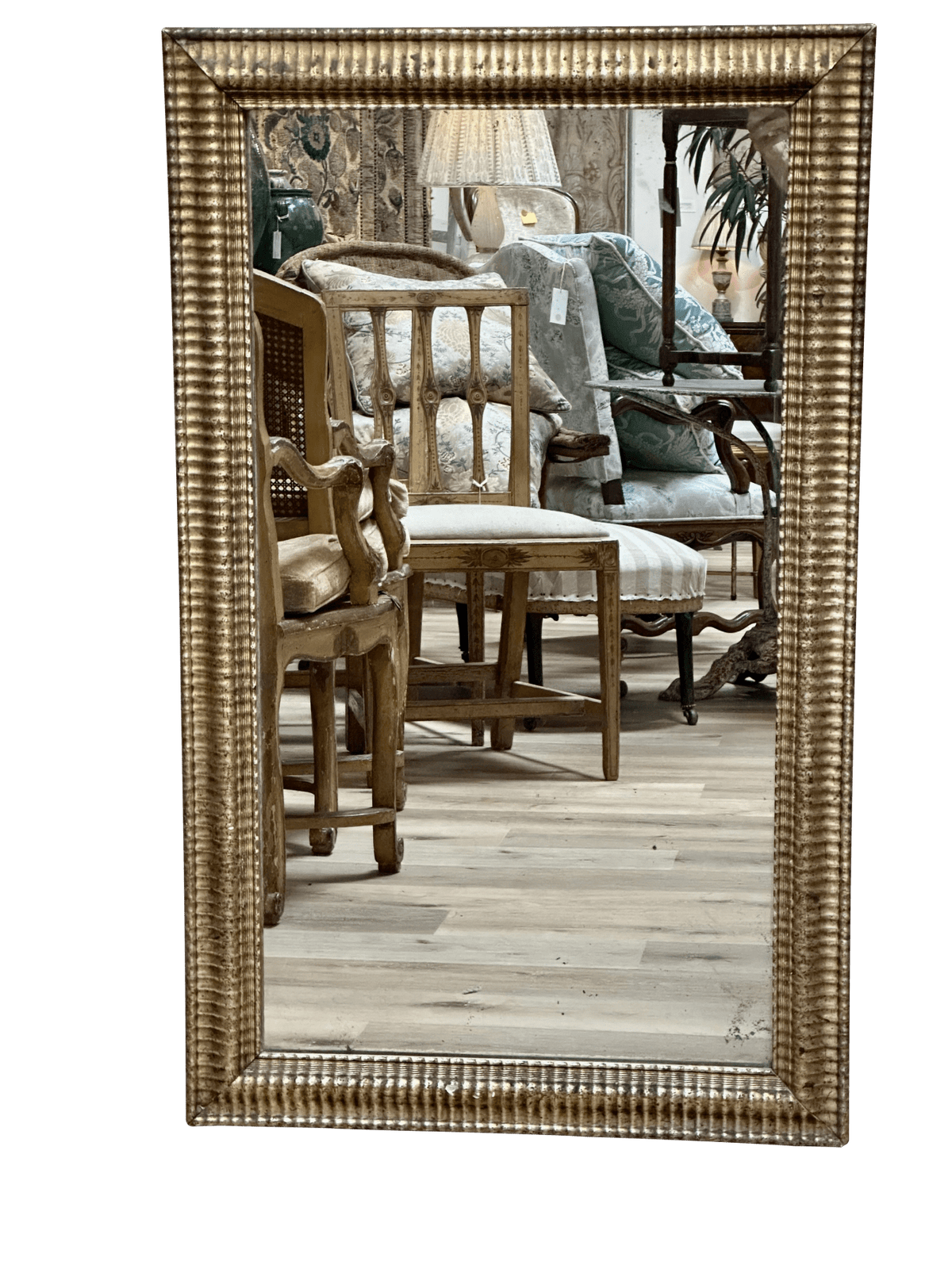 Gilded and carved French Directoire Mirror, c. 1800 - Helen Storey Antiques