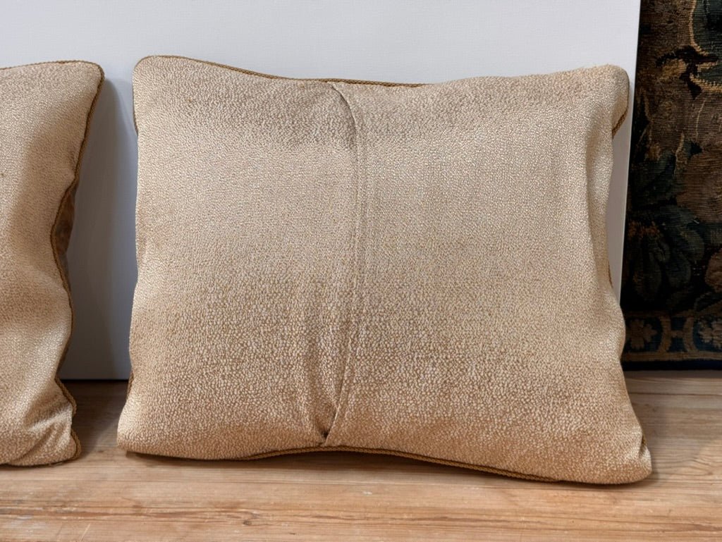 Gold Fortuny Pillows - Helen Storey Antiques