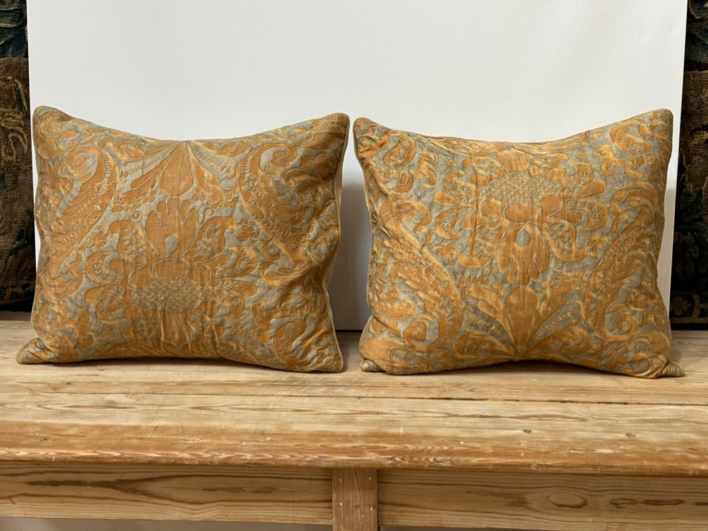 Gold Fortuny Pillows