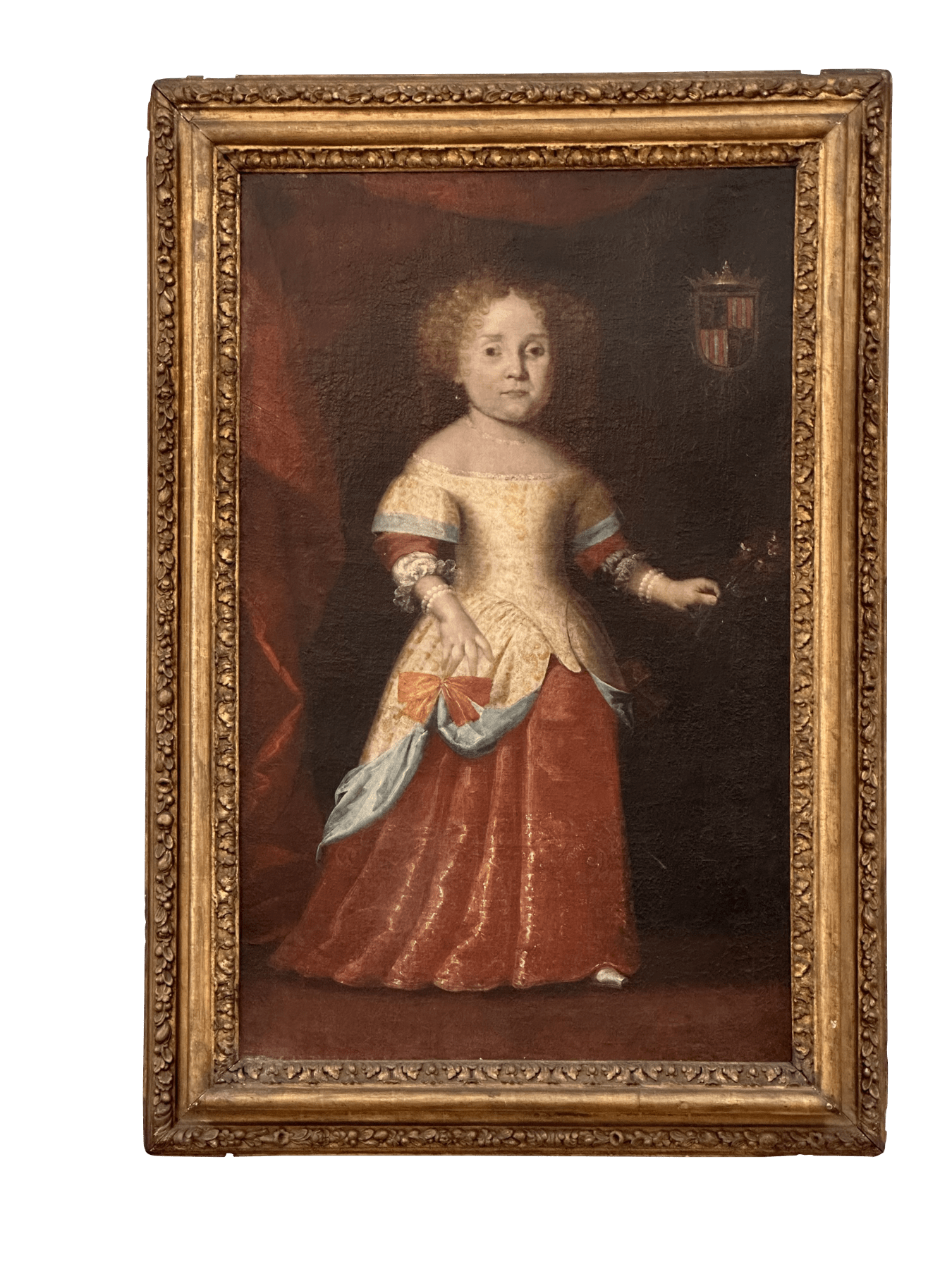 Italian 18th Century full-length Portrait of a girl