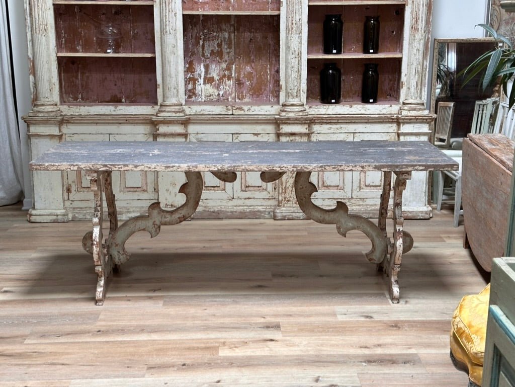 Italian Dining Table or Console, Sofa Table, 18th - 19th Century - On Hold - Helen Storey Antiques