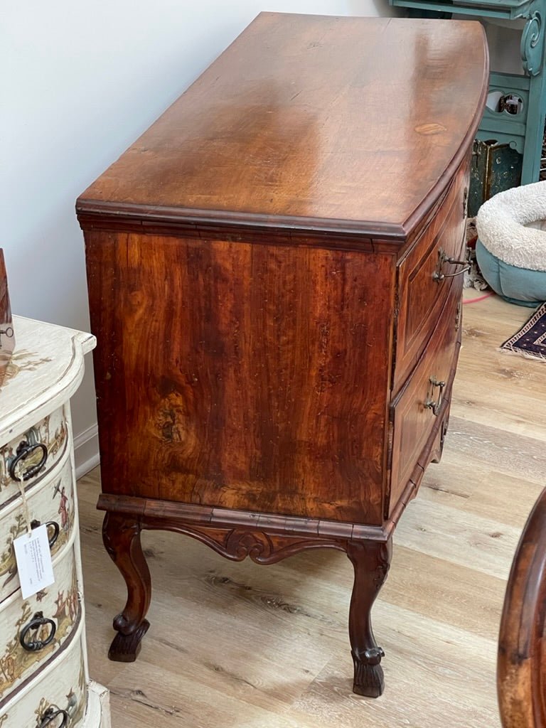 Italian Rococo Inlaid Walnut Commode, 1760 - 1770 - Helen Storey Antiques