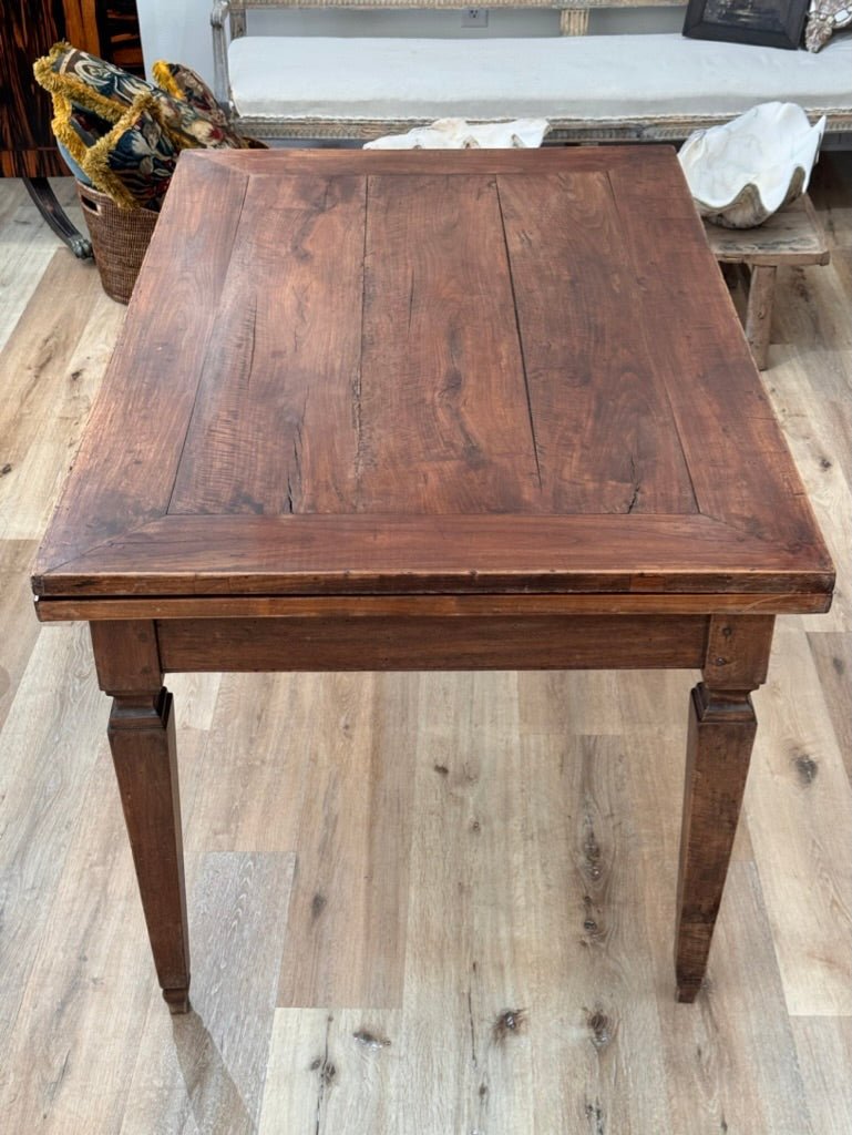 Italian Walnut Rectangular Dining Table, 19th Century, possibly earlier - Helen Storey Antiques