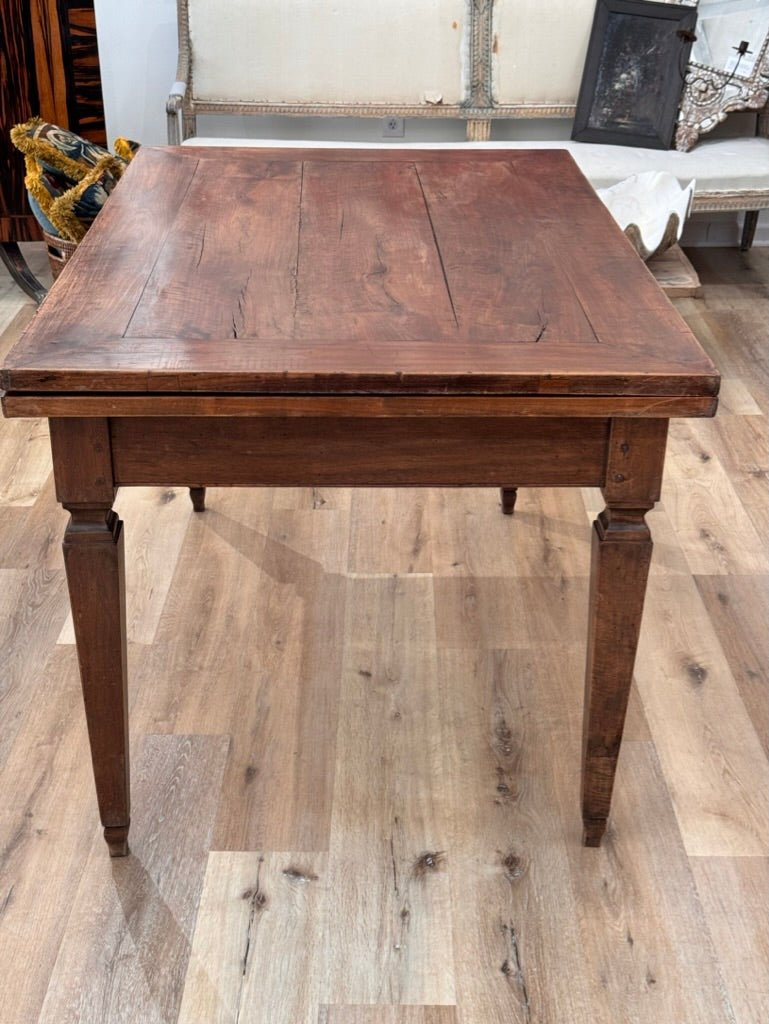 Italian Walnut Rectangular Dining Table, 19th Century, possibly earlier - Helen Storey Antiques