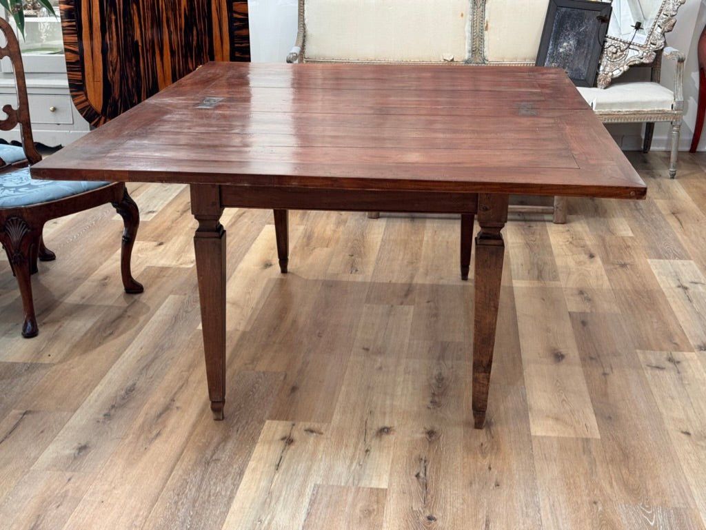 Italian Walnut Rectangular Dining Table, 19th Century, possibly earlier - Helen Storey Antiques