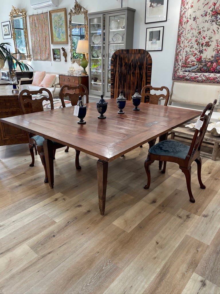 Italian Walnut Rectangular Dining Table, 19th Century, possibly earlier - Helen Storey Antiques