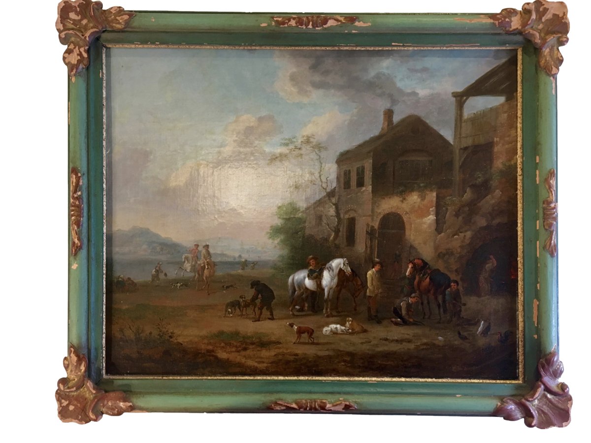 Jacob Tischbein, (1725 - 1791), Pair of Oil on Canvas Landscapes - Helen Storey Antiques