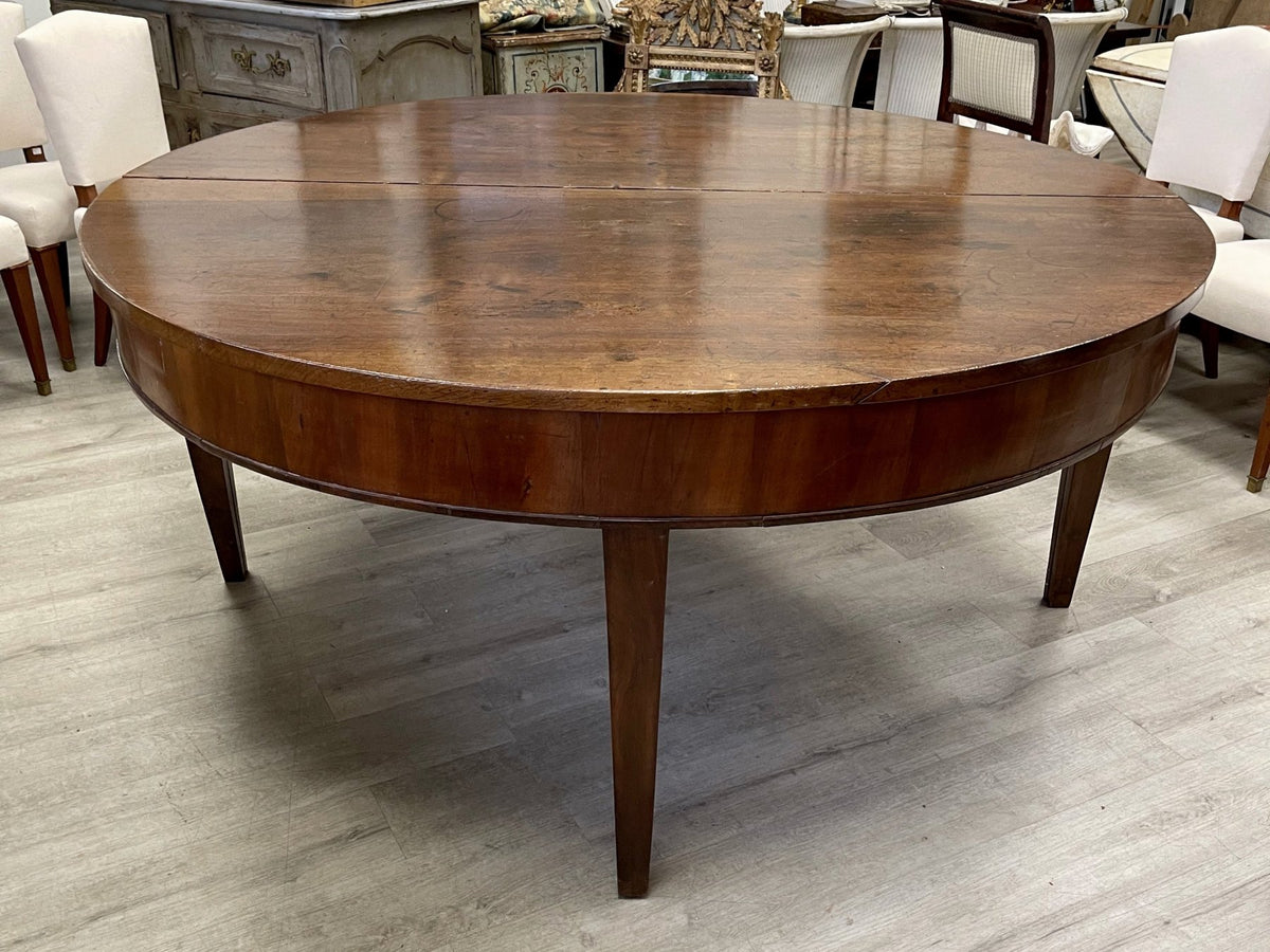 Large 18th Century Italian Walnut Round Table - Helen Storey Antiques