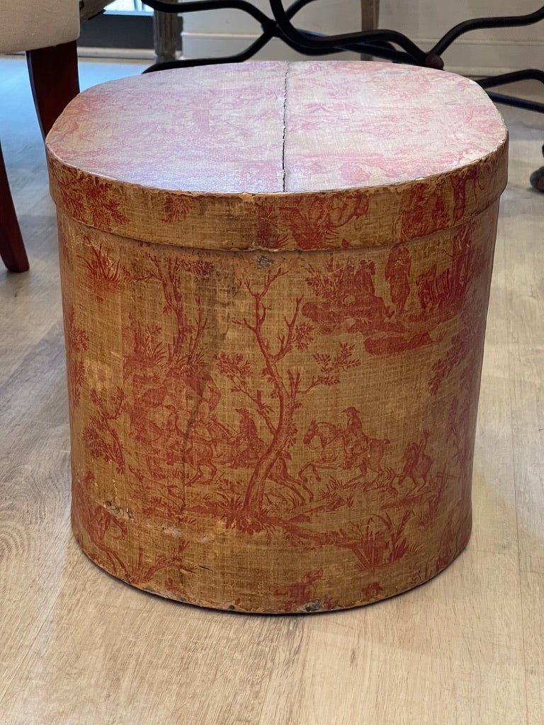 LARGE 19TH CENTURY WALLPAPER BOX - Helen Storey Antiques