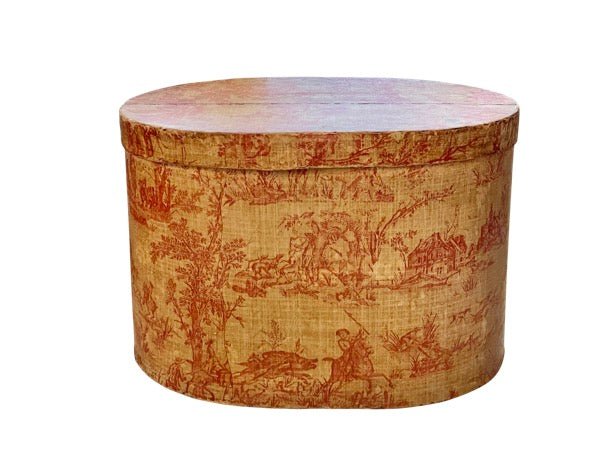 LARGE 19TH CENTURY WALLPAPER BOX - Helen Storey Antiques