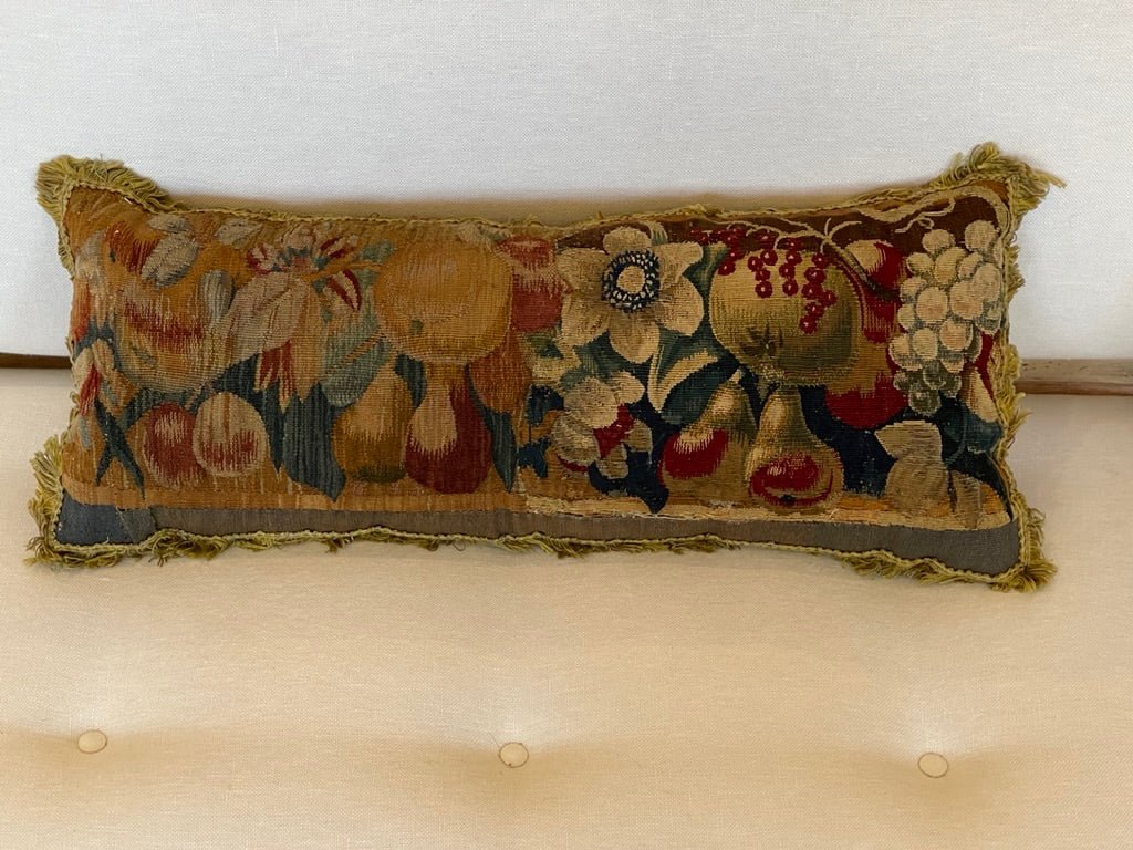 Late 17th Century Flemish Tapestry Panels Stuffed as Cushions - Helen Storey Antiques