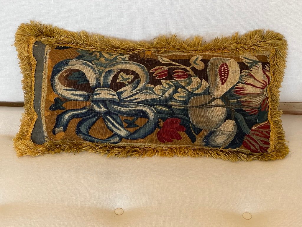 Late 17th Century Flemish Tapestry Panels Stuffed as Cushions - Helen Storey Antiques