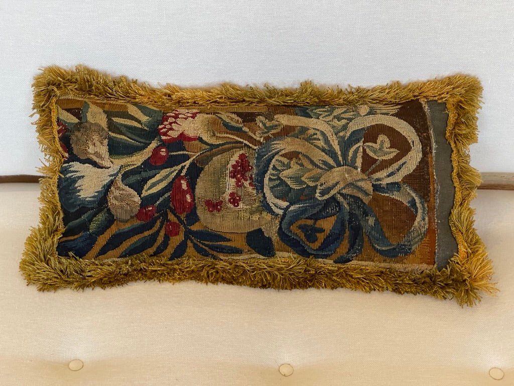 Late 17th Century Flemish Tapestry Panels Stuffed as Cushions - Helen Storey Antiques