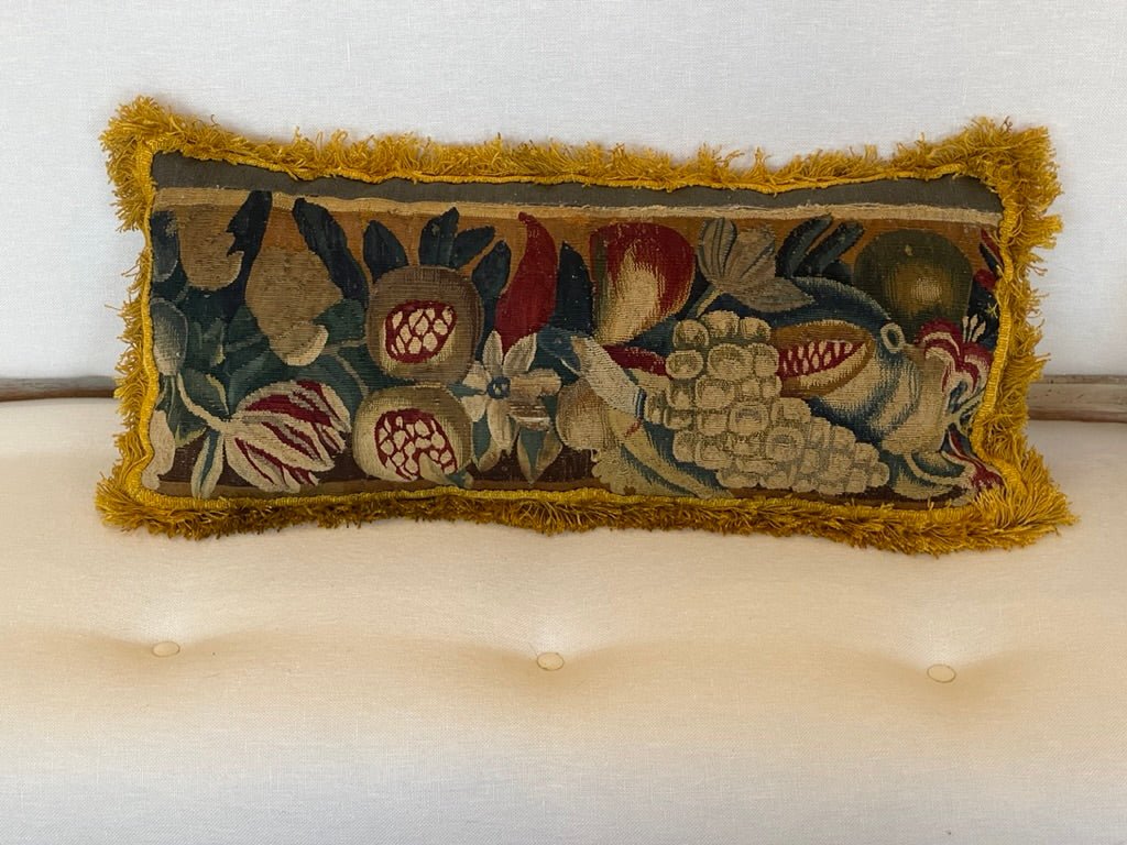 Late 17th Century Flemish Tapestry Panels Stuffed as Cushions - Helen Storey Antiques