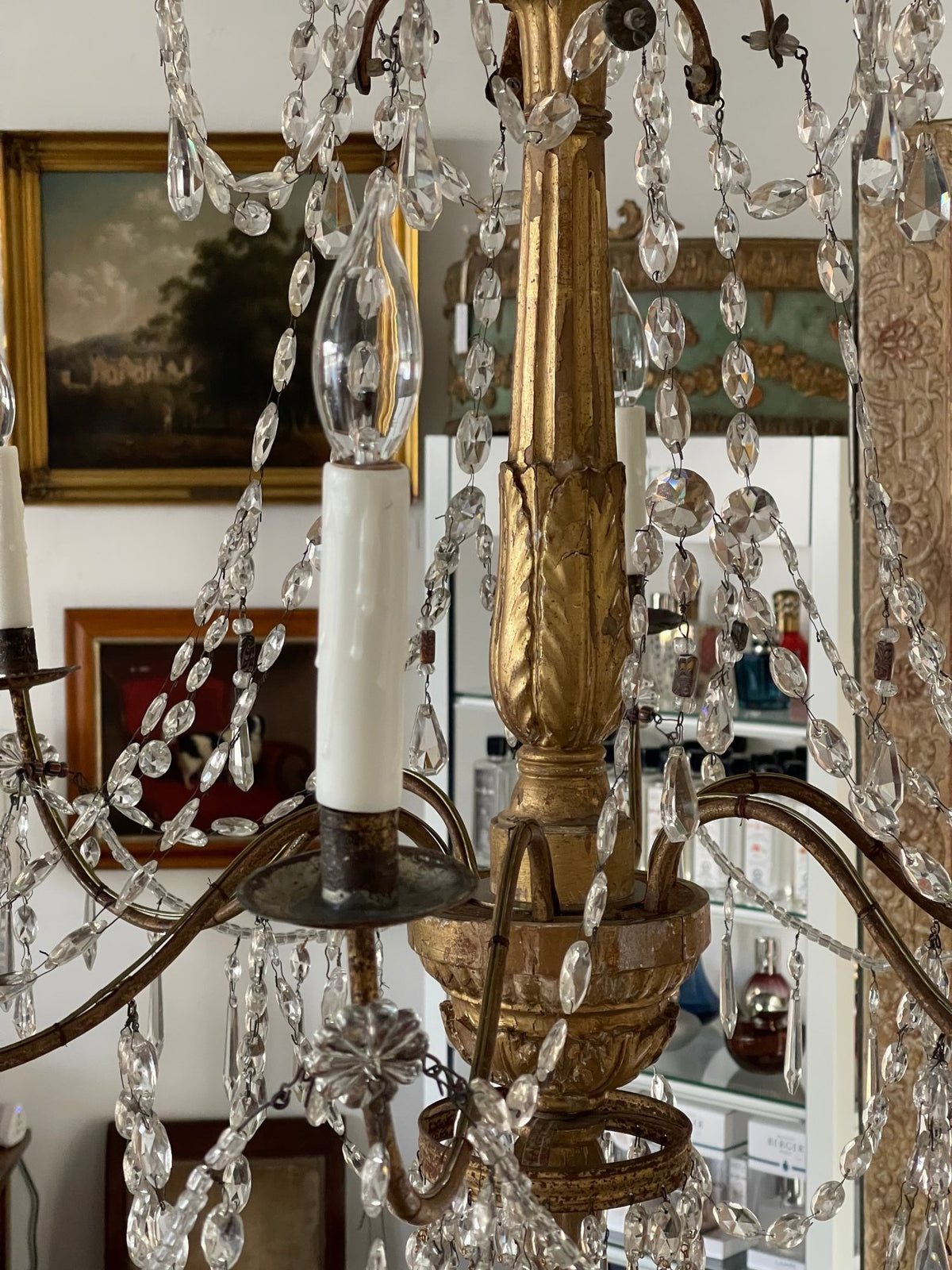 Late 18th Century - Early 19th Century Six Light Italian Genovese Chandelier - Helen Storey Antiques