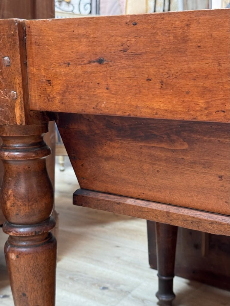 Late 18th - early 19th French Provincial walnut dough table - Helen Storey Antiques