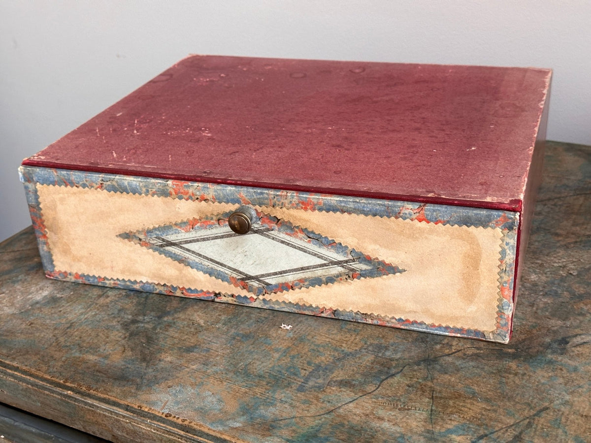 Late 19th Century French Cardboard File Boxes - Helen Storey Antiques