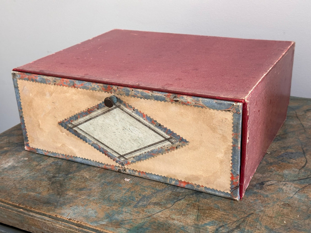 Late 19th Century French Cardboard File Boxes - Helen Storey Antiques