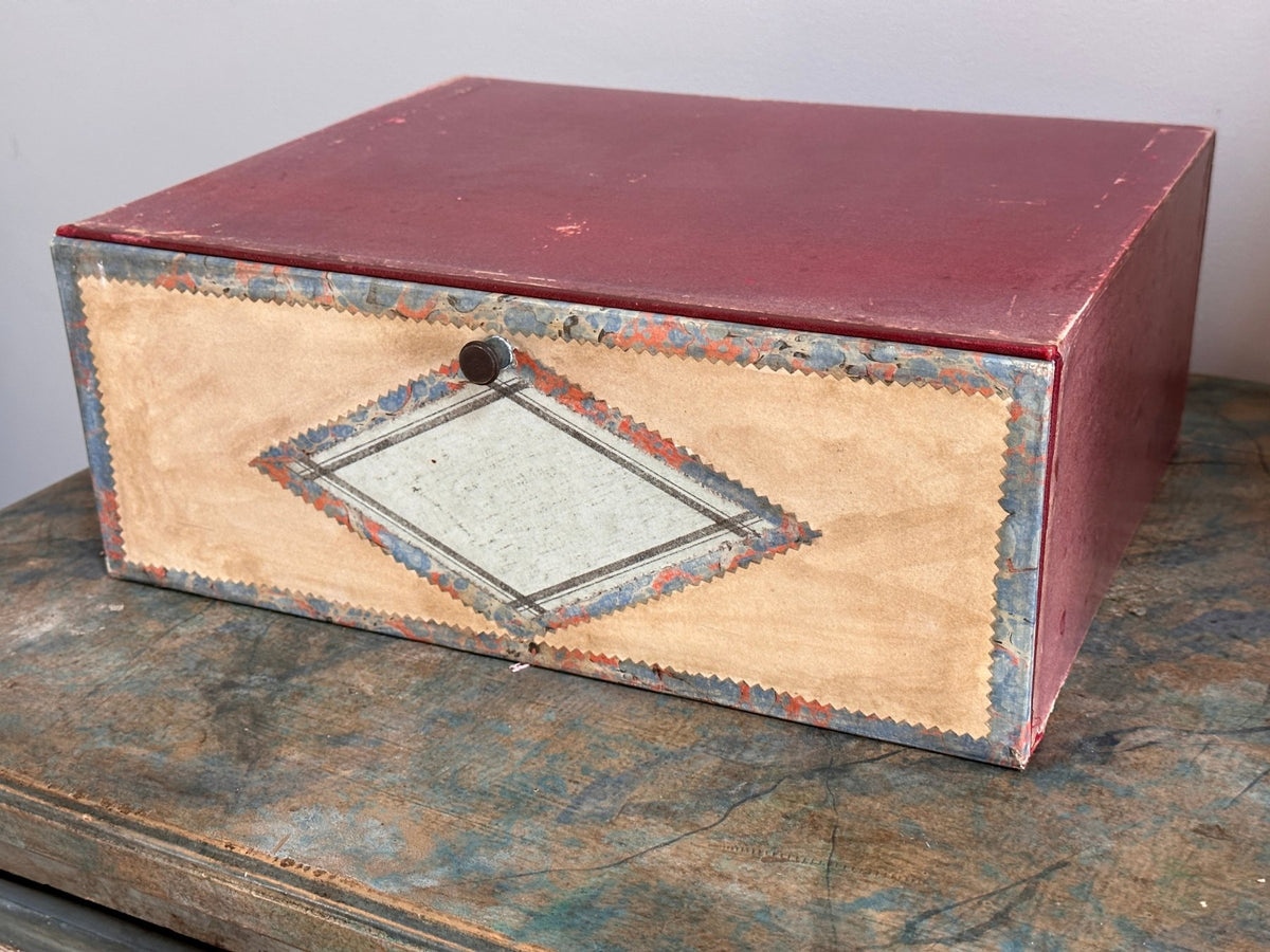 Late 19th Century French Cardboard File Boxes - Helen Storey Antiques