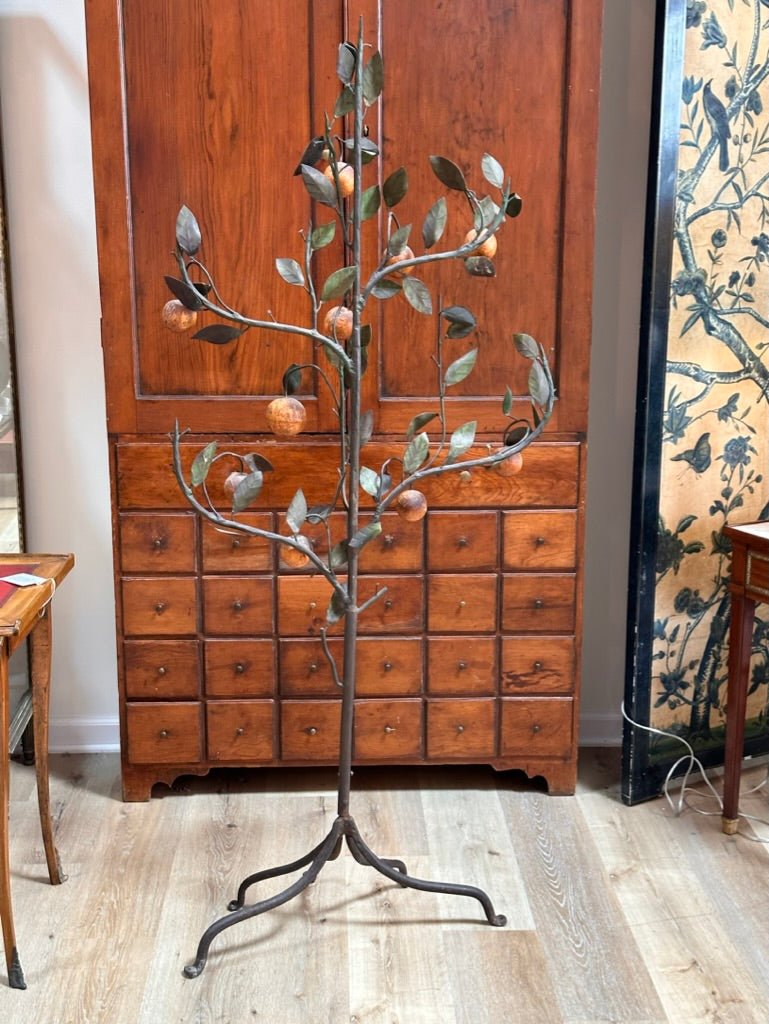 Late 19th – Early 20th Century Italian Tole - Peinte Model of an Orange Tree - Helen Storey Antiques