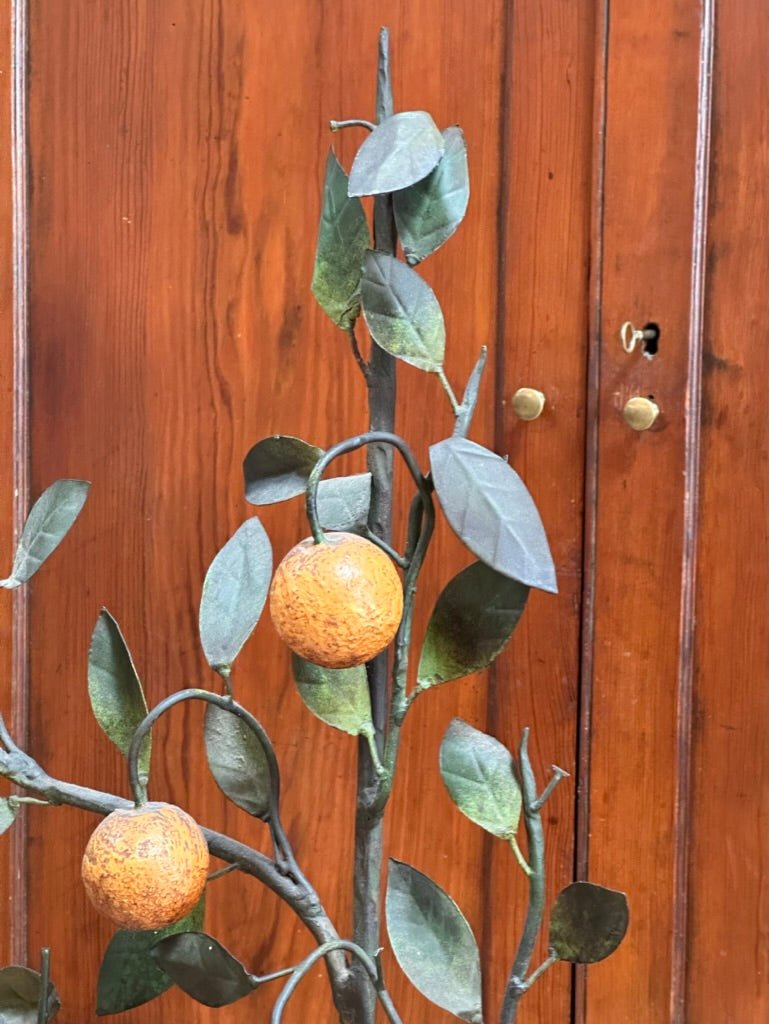 Late 19th – Early 20th Century Italian Tole - Peinte Model of an Orange Tree - Helen Storey Antiques