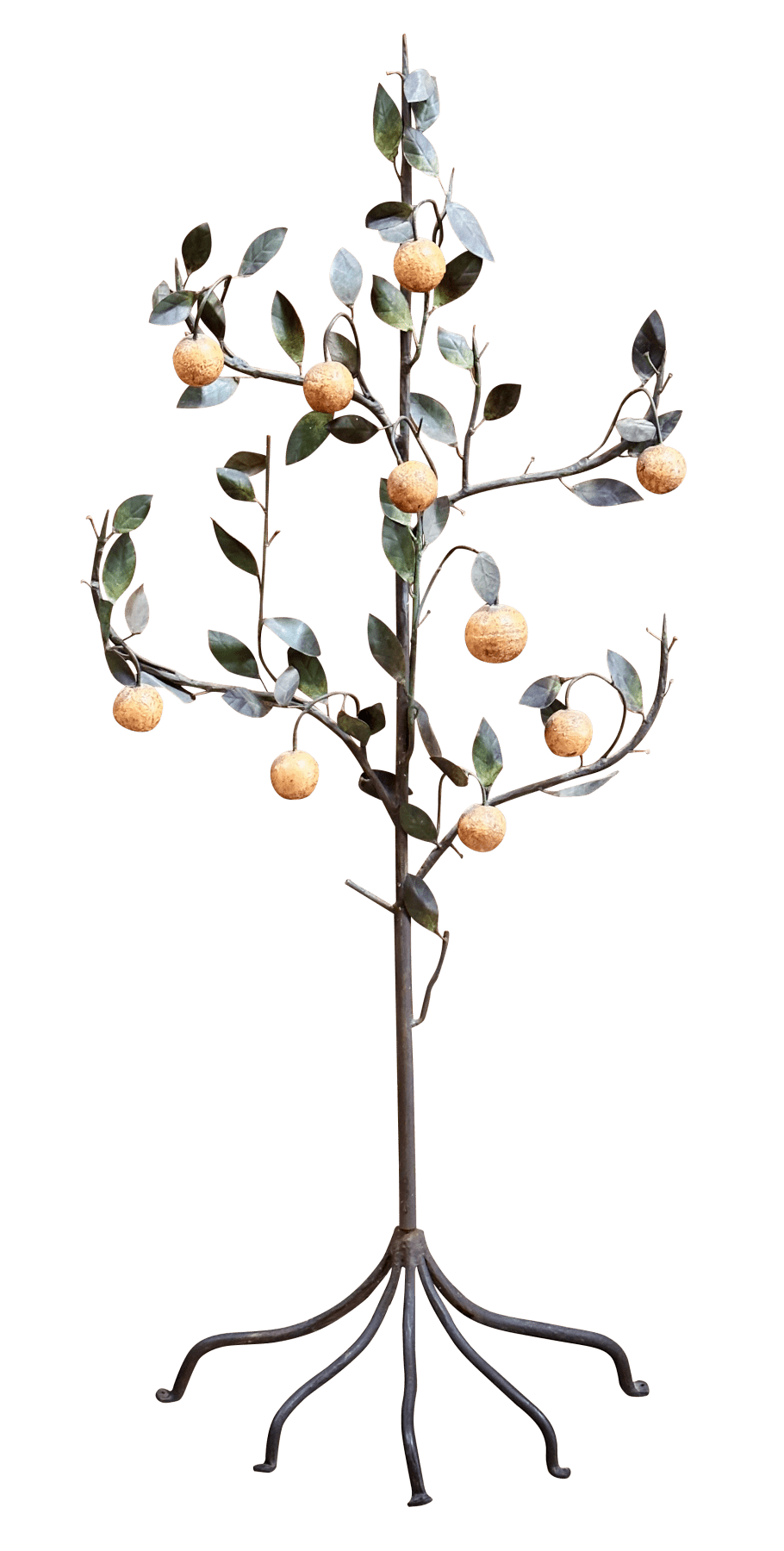 Late 19th – Early 20th Century Italian Tole - Peinte Model of an Orange Tree - Helen Storey Antiques