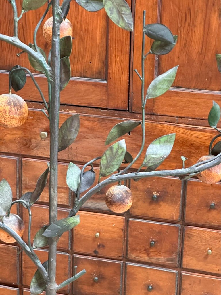 Late 19th – Early 20th Century Italian Tole - Peinte Model of an Orange Tree - Helen Storey Antiques