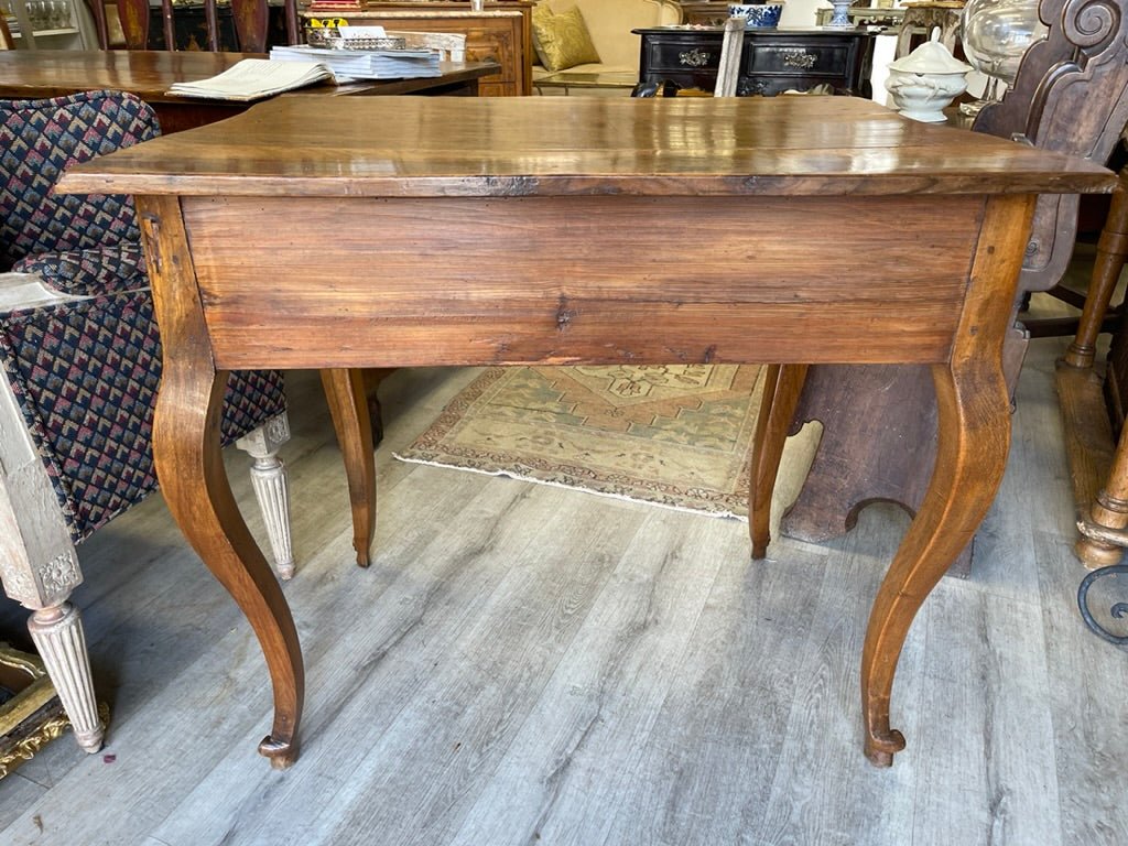 Louis XV Provincial Carved Walnut Side or Console Table, late 18th Century - Helen Storey Antiques