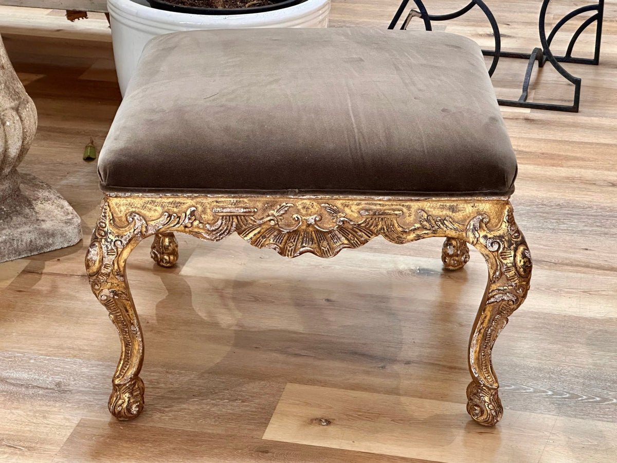 Louis XV Style Giltwood Tabouret - Helen Storey Antiques