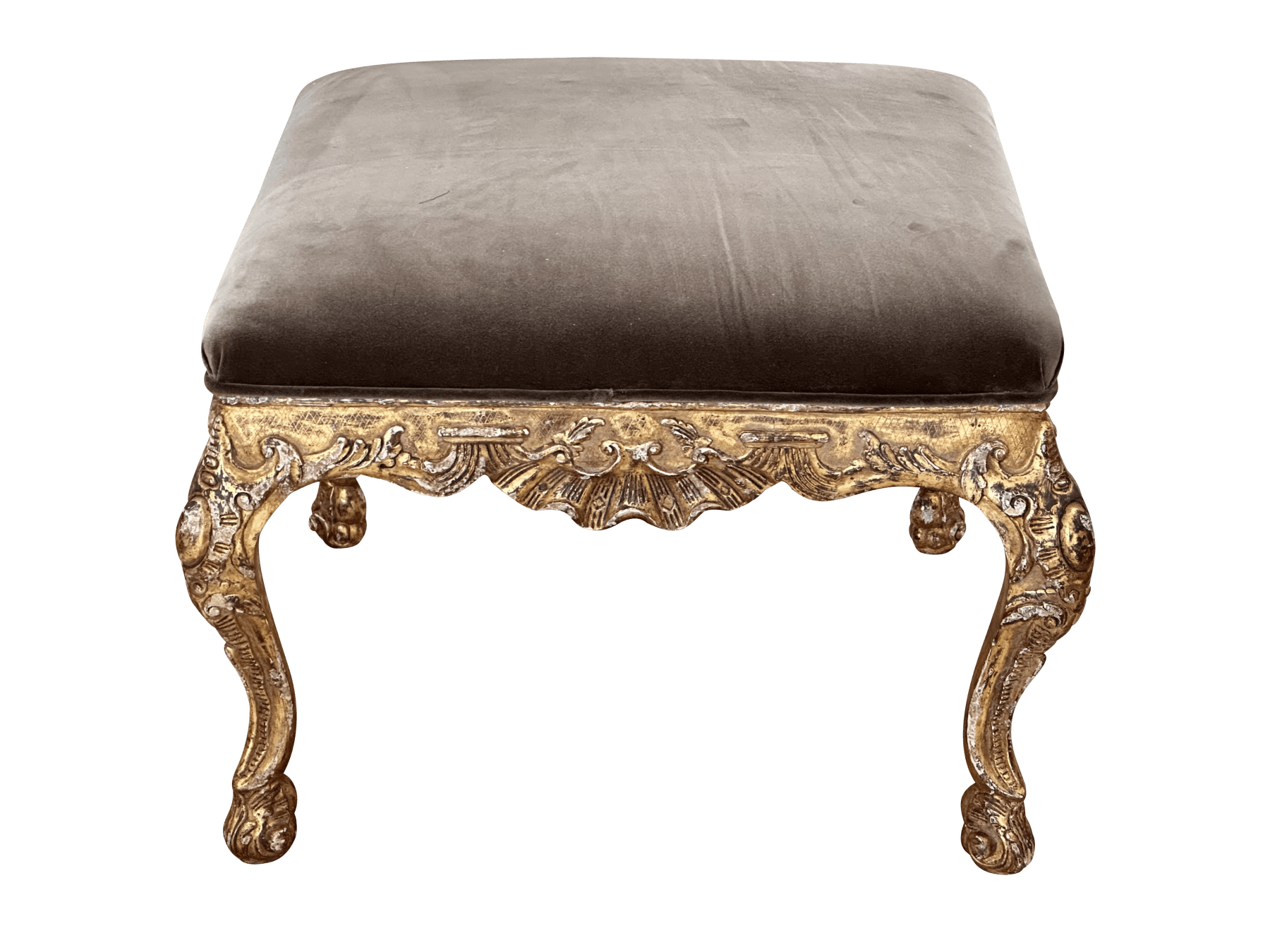 Louis XV Style Giltwood Tabouret